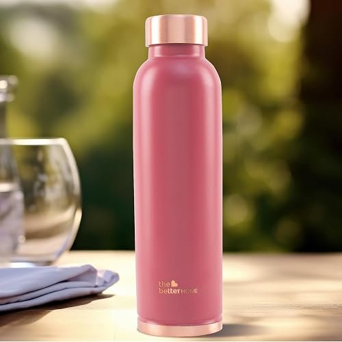 Amazon Brand - Solimo Silica Glass Bottle with Flip Cap, 1 Litre (Transparent)