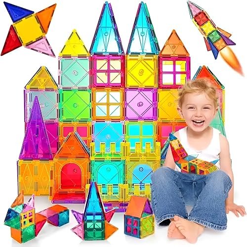 PlayMagic DIY Building Block Construction Set of 85 Pieces|Learning & Educational Puzzle Toy|Roleplay Activity Set|Motor Skill Development Construction Toy|Birthday-Return Gift for Kids|Made in In