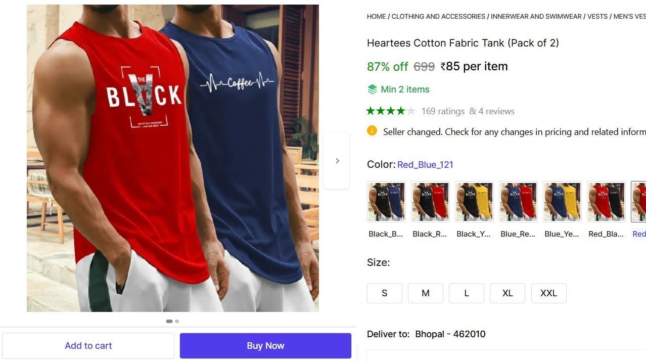Cotton Fabric Tank