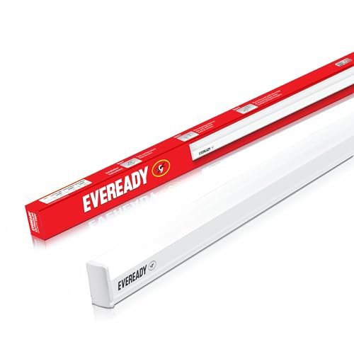 Eveready Ultraslim 10W LED Batten, Cool Day Light (6500K), Stylish, Energy-Efficient & Durable Lighting Solution, Pack of 1