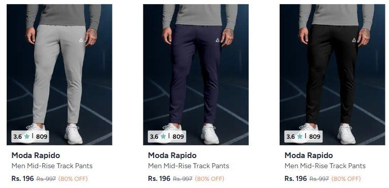 Moda Rapido Track Pants —