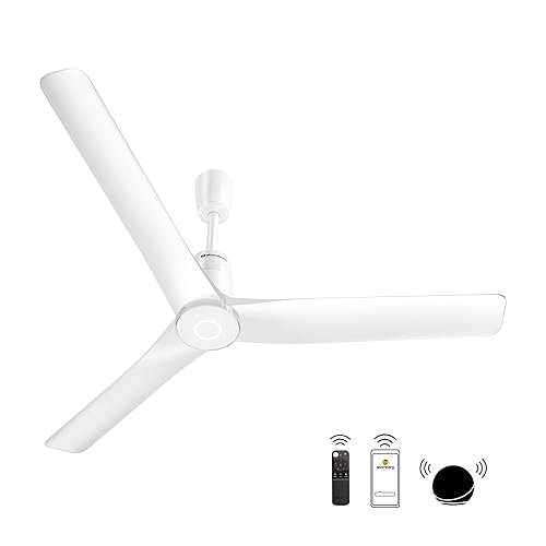 Havells REO Vaayu 1200 mm ES Ceiling Fan | High Speed, High Air Delivery | Strong & Powerful |Air Delivery: 220CMM| RPM: 370| 2 Year Warranty | (Pack of 1, Bianco)