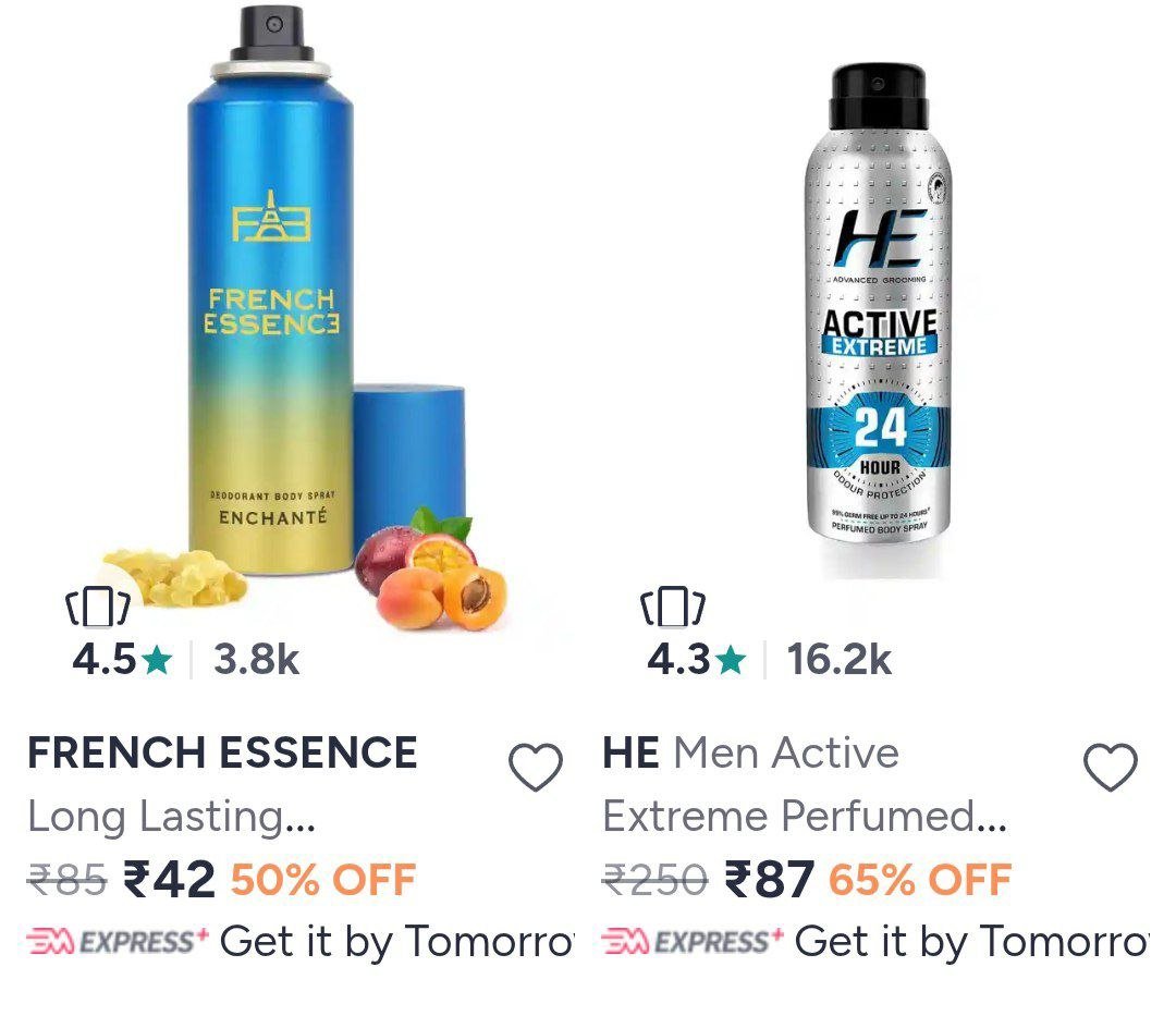 Upto 75% discount on branded deodorant