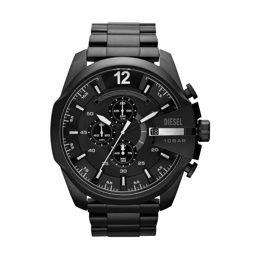 Diesel Mega Chief Analog Black Over sized dial Men's Watch