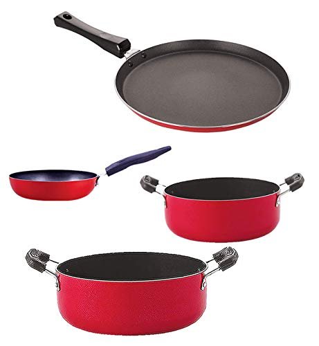 Non Stick Cookware Pots & Pan Gift Set of 4 Pieces