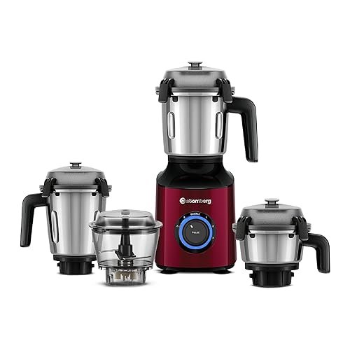 Havells Pulse 500 Watt Mixer Grinder|3 Stainless Steel Leak-Resistant Jars (400ml, 800ml, 1.2L)|3 Speed Control|Heavy-Duty ABS Body|Durable SS Blades|Air Vent Technology |1 Year Product Warranty|Black