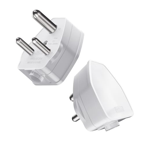 GM 8202 16A 3‑Pin High‑Capacity Plug Top – Durable Polycarbonate Body for Air Conditioners, Geysers, Microwaves & Heavy Appliances