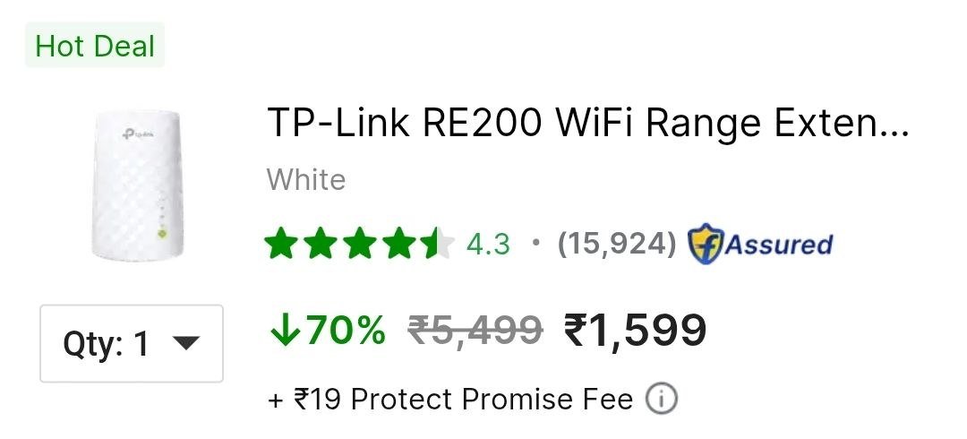 TP-Link RE200 WiFi Range Extender