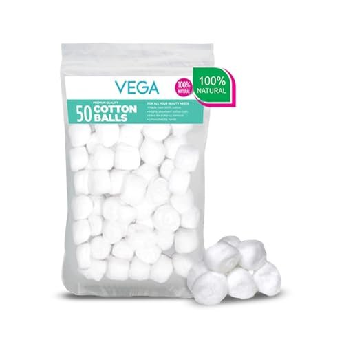 Amazon Now] Vega Cotton Balls for Soft and Absorbent for Makeup, N