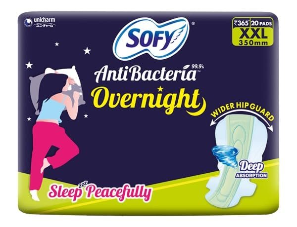 Sofy Women Anti Bacteria Longest XXL Sanitary Pads |Night Protection|
