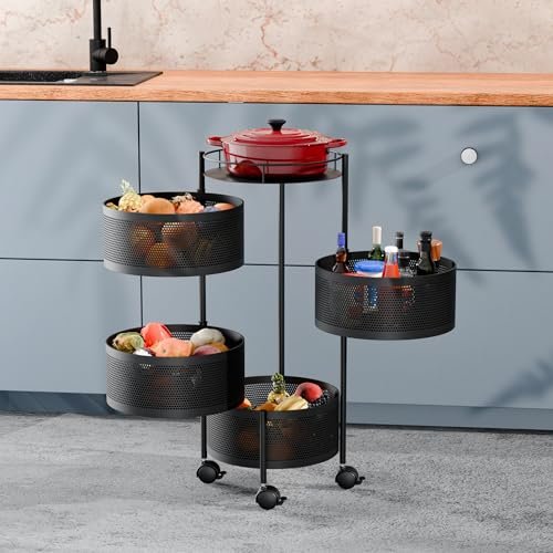 TEX-RO Kitchen Trolley with Wheels