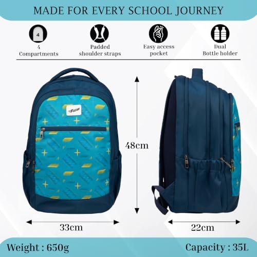 F Gear 35 Ltr School Backpack .