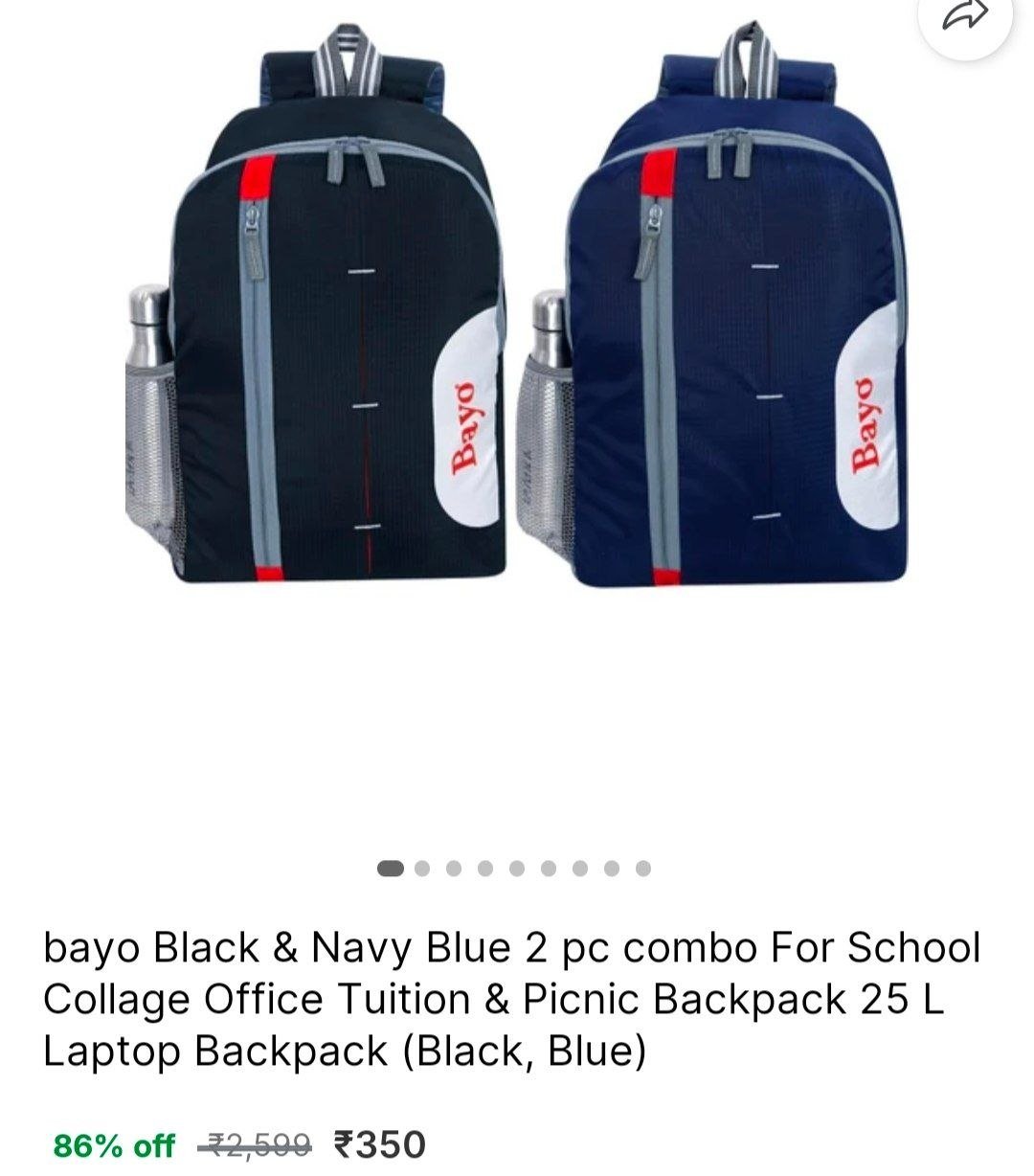 2 pc combo For School Collage Backpack