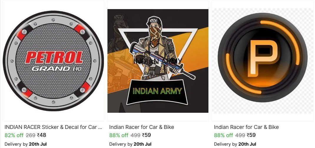 Stickers And Emblems For Bikes & Cars