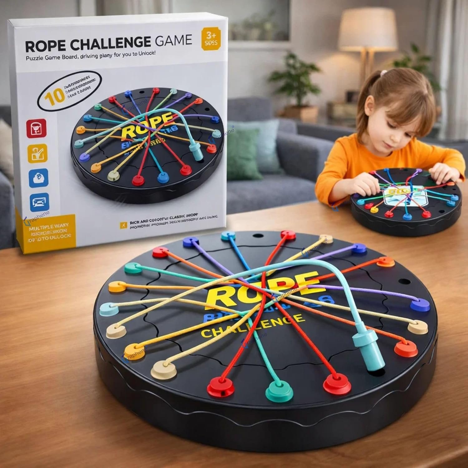 Rope Challenge Puzzle Board Game