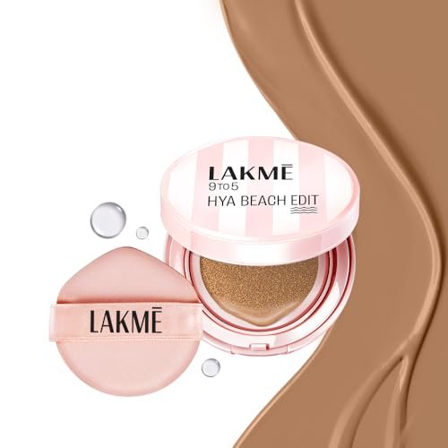 Lakme 9to5 Hya Matte, Beach Edit Cushion Foundation, C 280-C