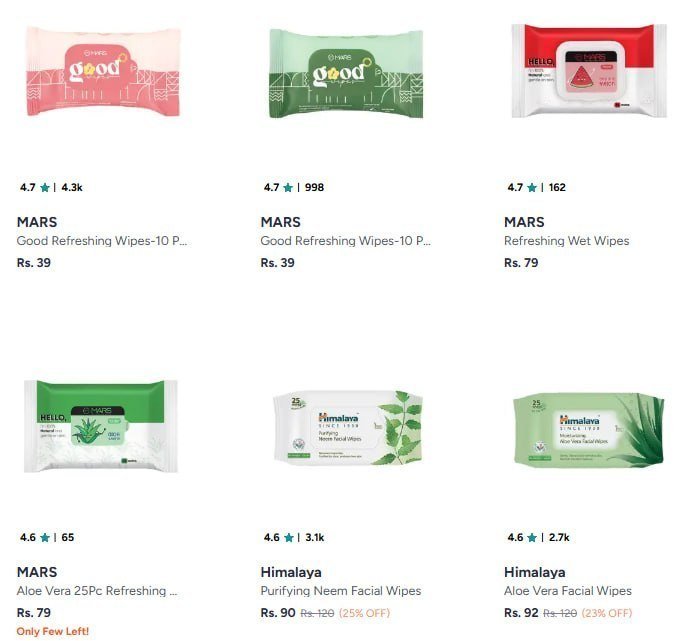 Mars Facial Wipes And Tissues