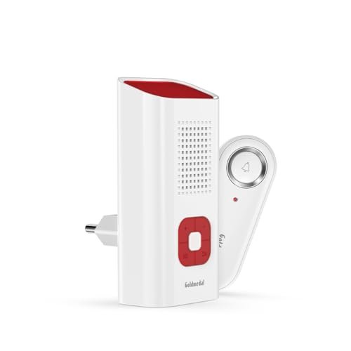 Goldmedal Exo Plug-In Wireless Door Bell for Home & Office | Cordless Calling Bell with Remote | Multiple Ringtones | 100m Operating Range | No Signal Interference | Easy Installation