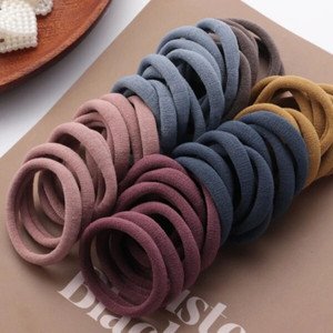 NeelWear Elastic Cotton Strechable Dark Colored Hair Rubber Band For Girls & Women Rubber Band Price in India - Buy NeelWear Elastic Cotton Strechable Dark Colored Hair Rubber Band For Girls &