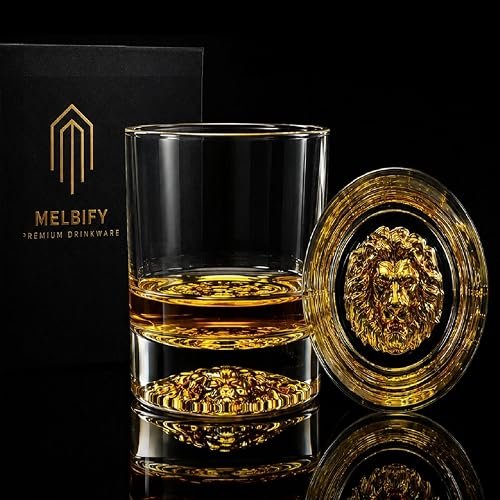 Amazon Brand - Solimo Whisky Glass Set (6 pieces, 266ml)