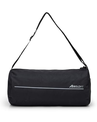 Boldfit Gym Bags for Men Compact Sports Duffle for Women Unisex Duffle Bag for Carry & Travel Adjustable for Shoes Towel Duffel Sports Bag