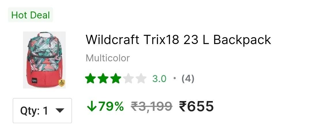 Wildcraft Backpack