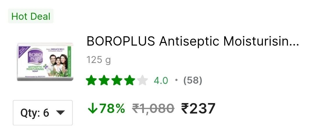 Boroplus Moisturising Soap, 125 G