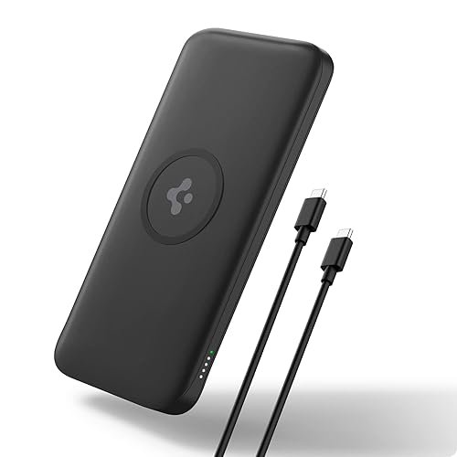 Spigen 2 in1 10000 mAh Wireless Charging Power Bank with USB-A