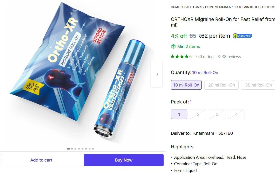 Migraine Roll-On