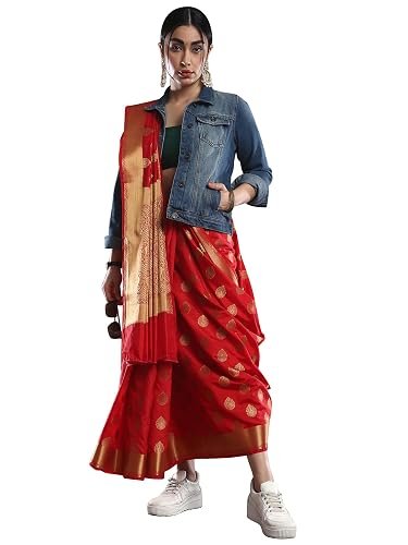 Women's Banarasi silk Floral Saree