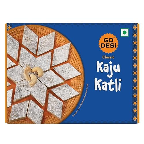 GO DESi Classic Kaju Katli, 180g .