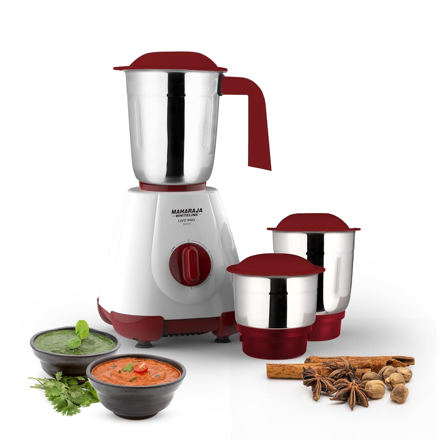 Maharaja Whiteline 500W Livo Pro Mixer Grinder