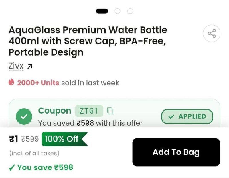 Premium Glass Bottle