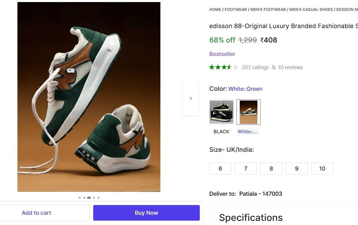 Luxury Branded Fashionable Sneakers