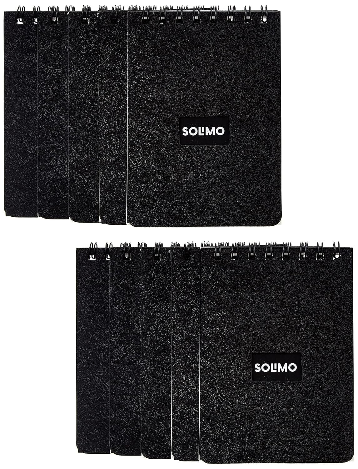 Amazon Brand - Solimo Wirebound Pocket Size Notebook, A7 Size, 90 Pages,Single Ruled, 70 GSM Paper