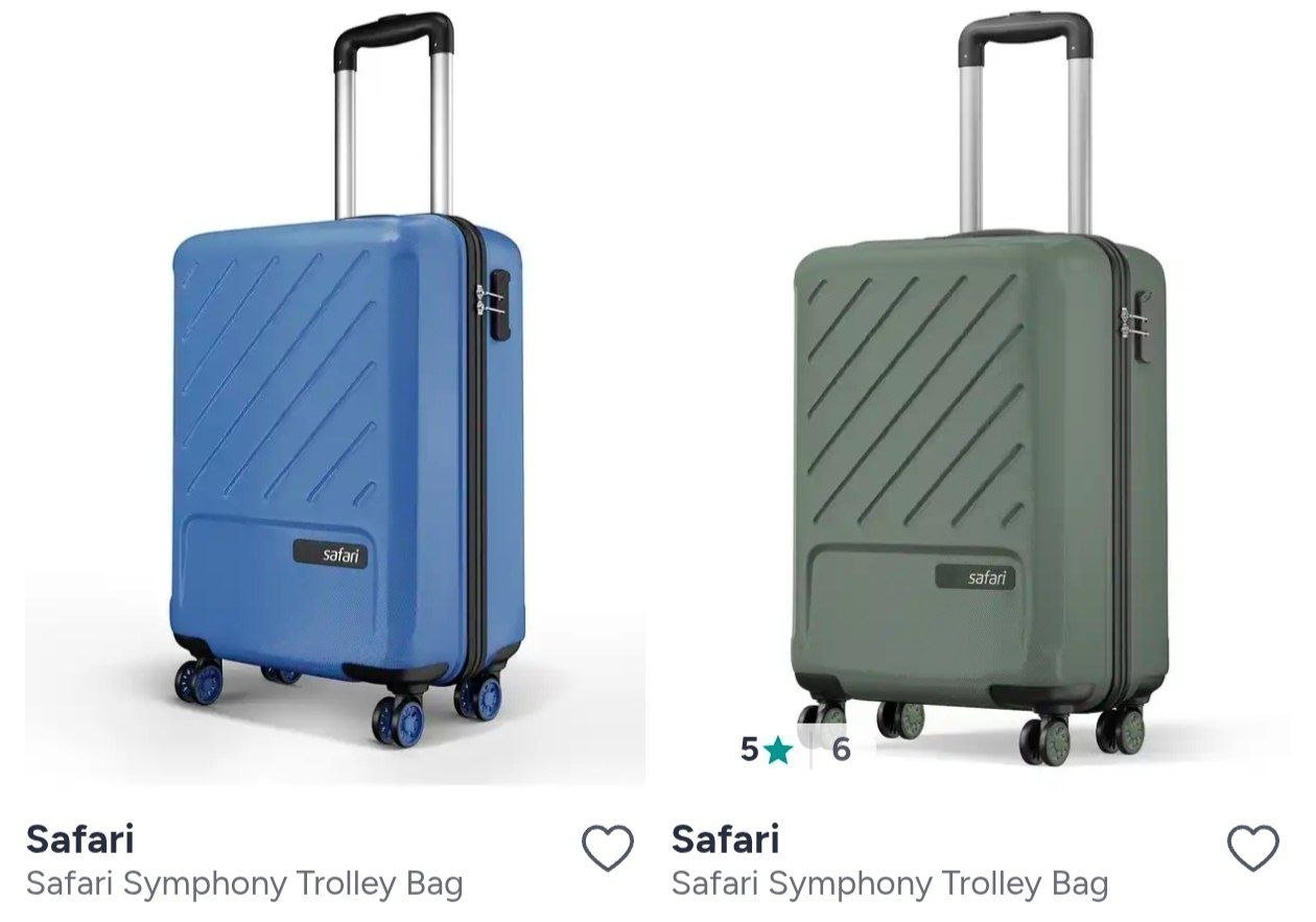 Safari Luggage & Trolley bag Upto 85% off
