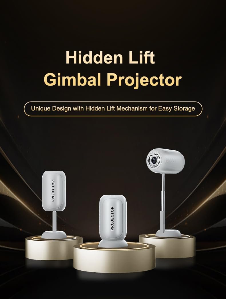 X1 Pro Smart Gimbal 4K Mini LCD Android13 WiFi BT5 1080P Auto Keyston..