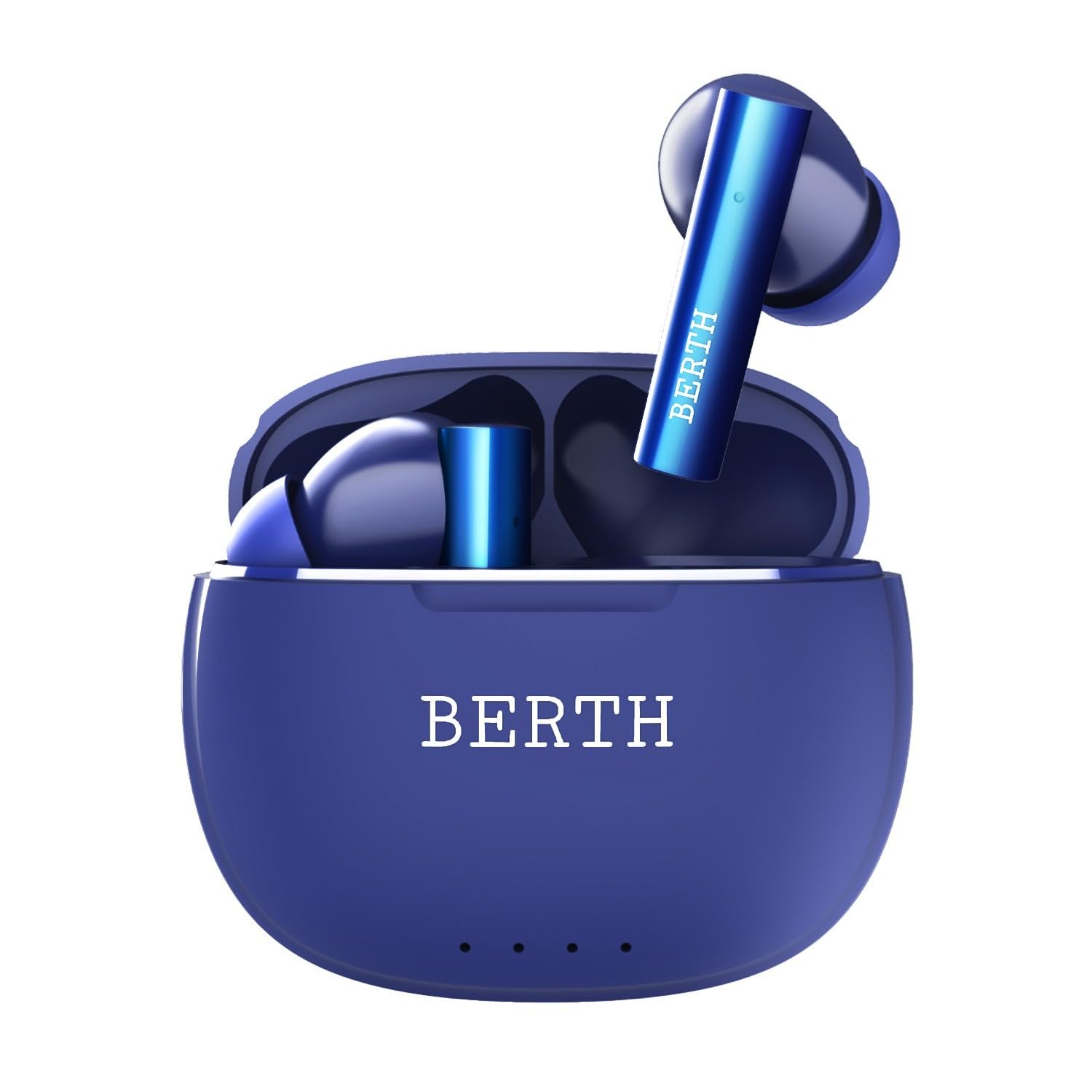BERTH X50 Wireless Earbuds 45H Playtime, Dual Pairing, 13mm Speakers, ENC, IPX5, 45ms Low Latency True Wireless Bluetooth, Fast Charging, Bluetooth Wireless Earbuds (Blue)