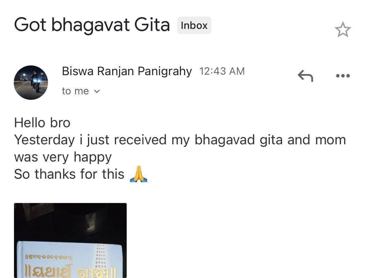 Back Again] Order "Srimad Bhagavad Gita" Book For FREE
