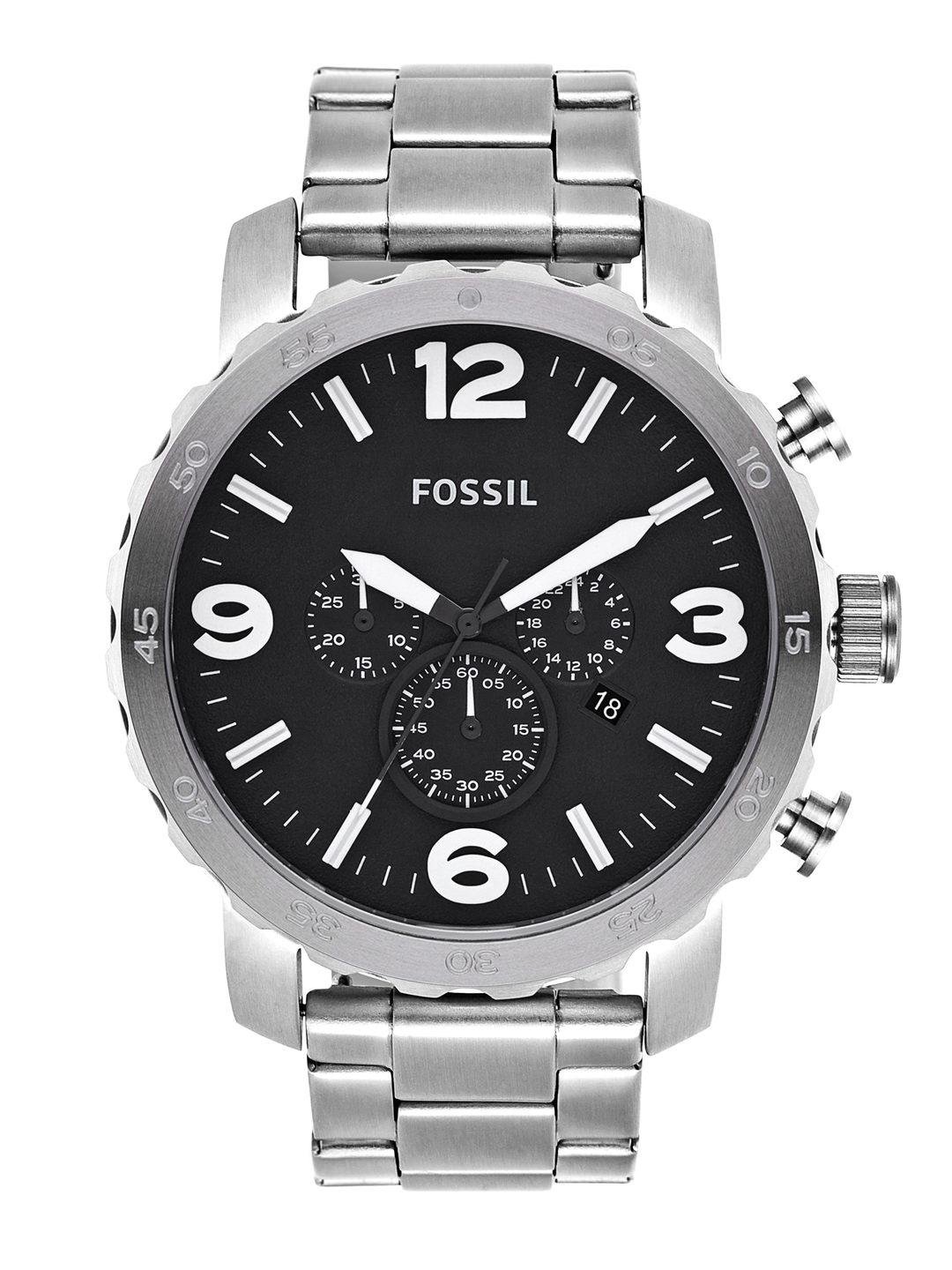Fossil Men Black Dial Chronograph Watch