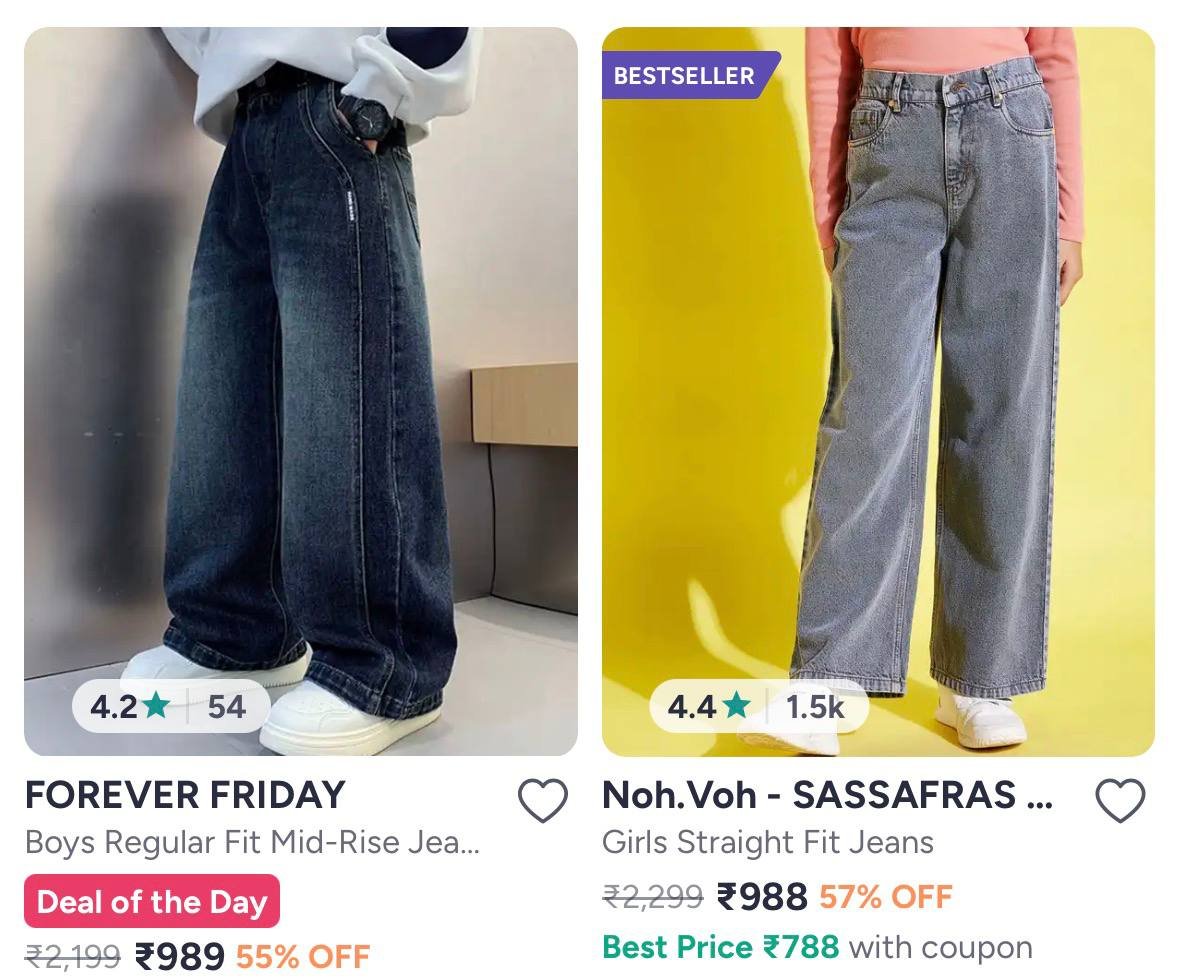 Upto 90% Off Women Jeans