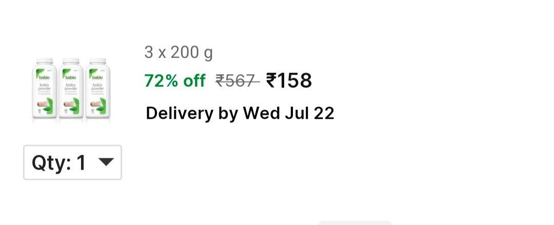 600g babio BABY Powder
