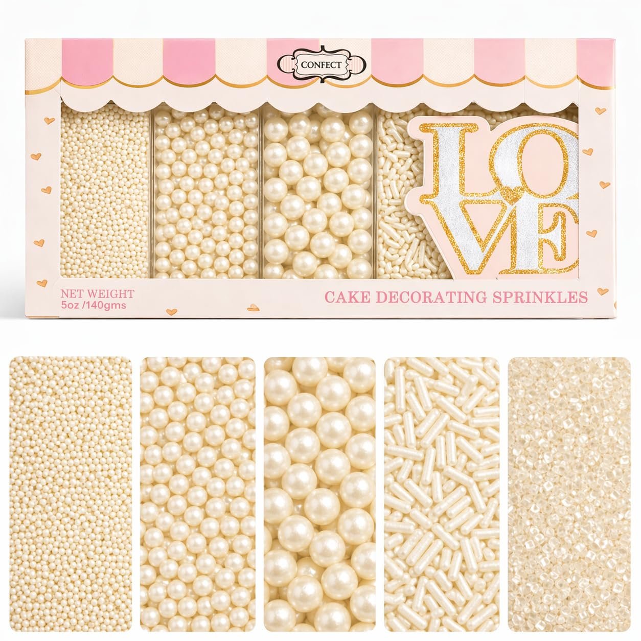 Confect Sprinkles for Christmas Cakes & Cupcakes Decoration @ 249/