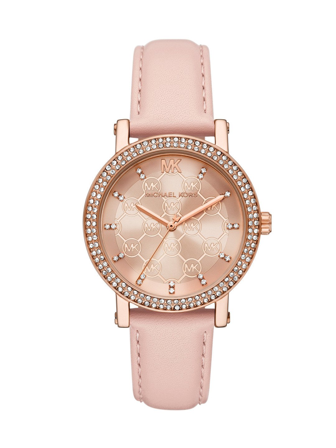 Buy Michael Kors Women Corey Embellished Leather Straps Analogue Watch MK7552I -  - Accessories for Women