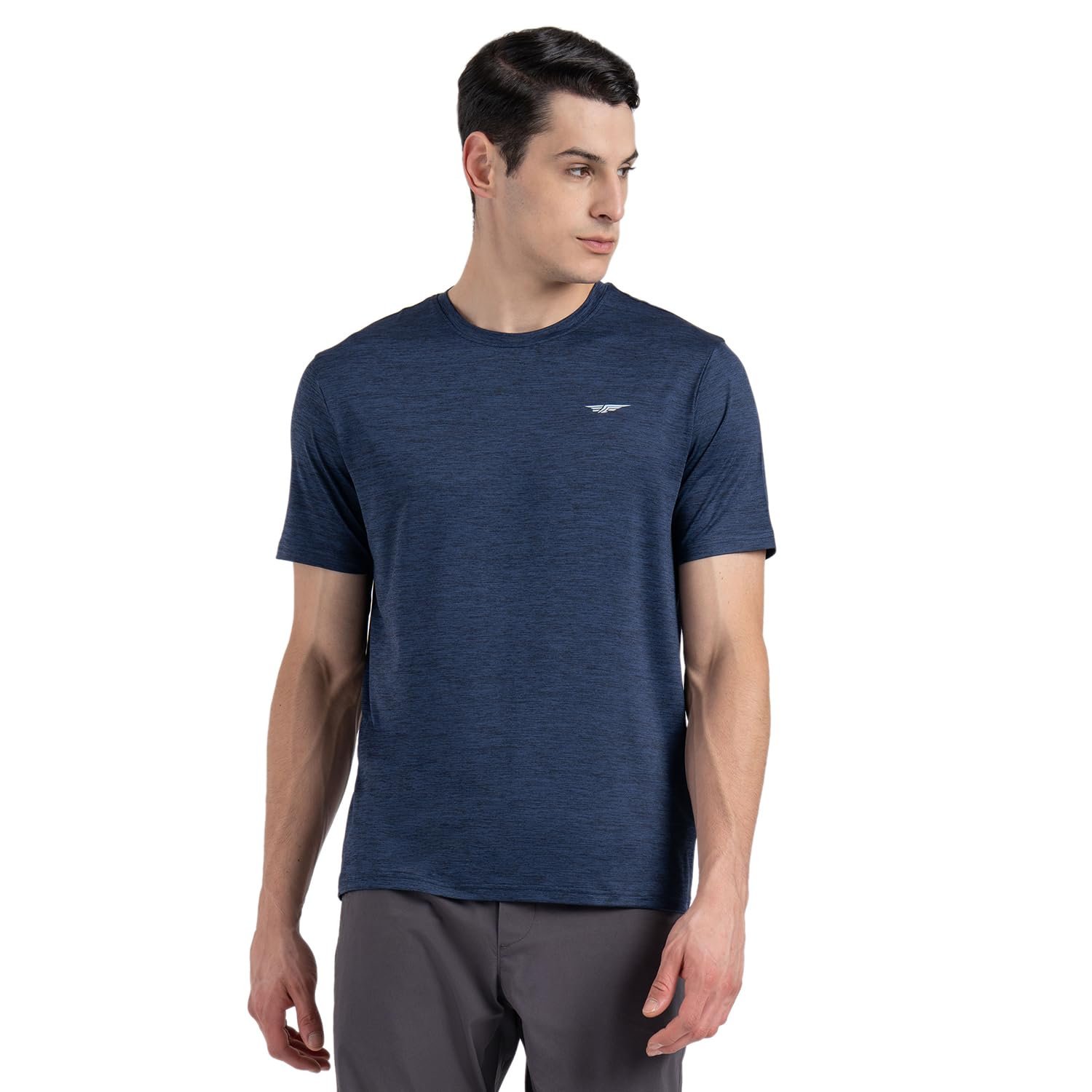 Red TapeMen's Round Neck Activewear T-Shirt