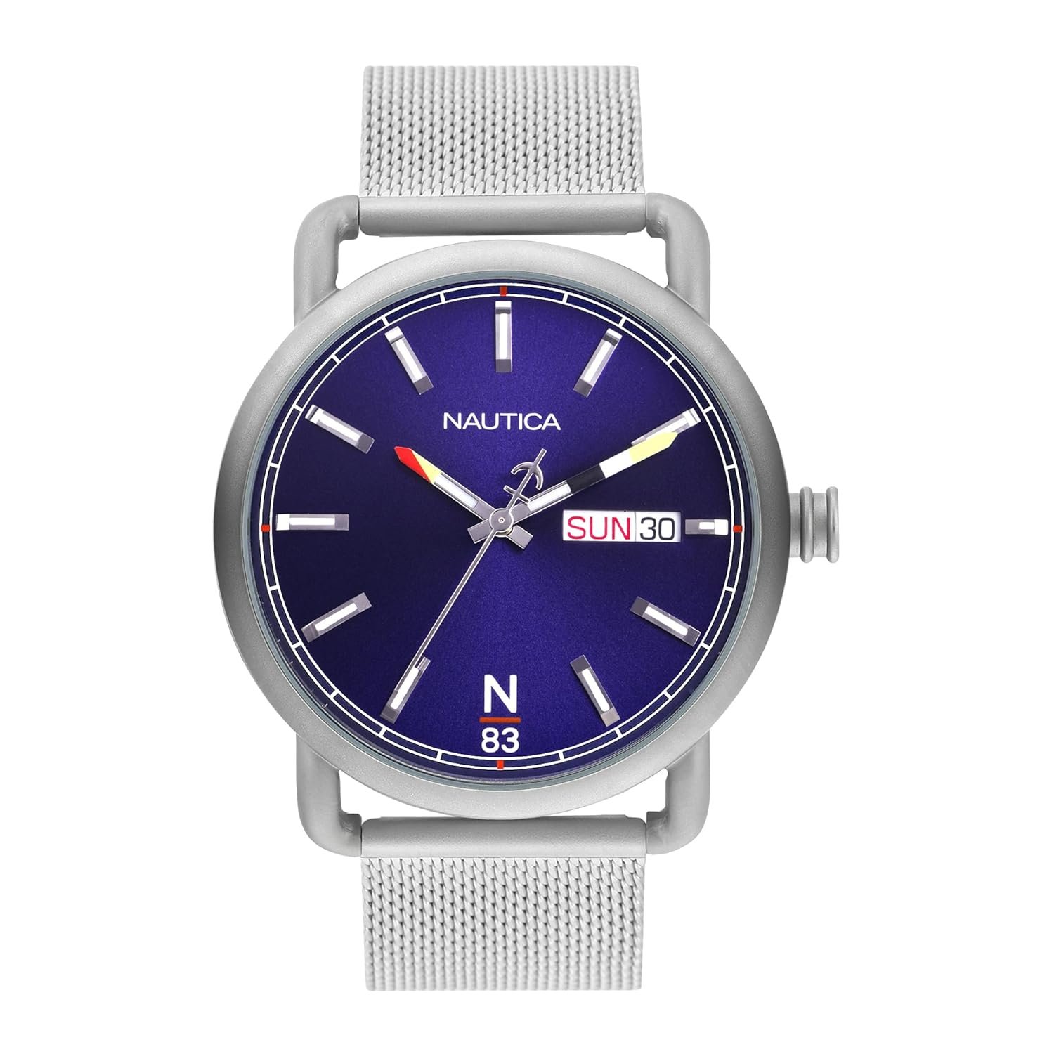 Nautica Round 44mm Blue Dial Analog Men Watch