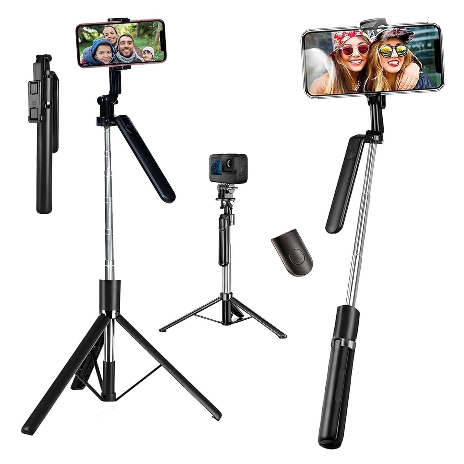 Kratos K18V2 Long Selfie Stick Tripod Stand 67 inch