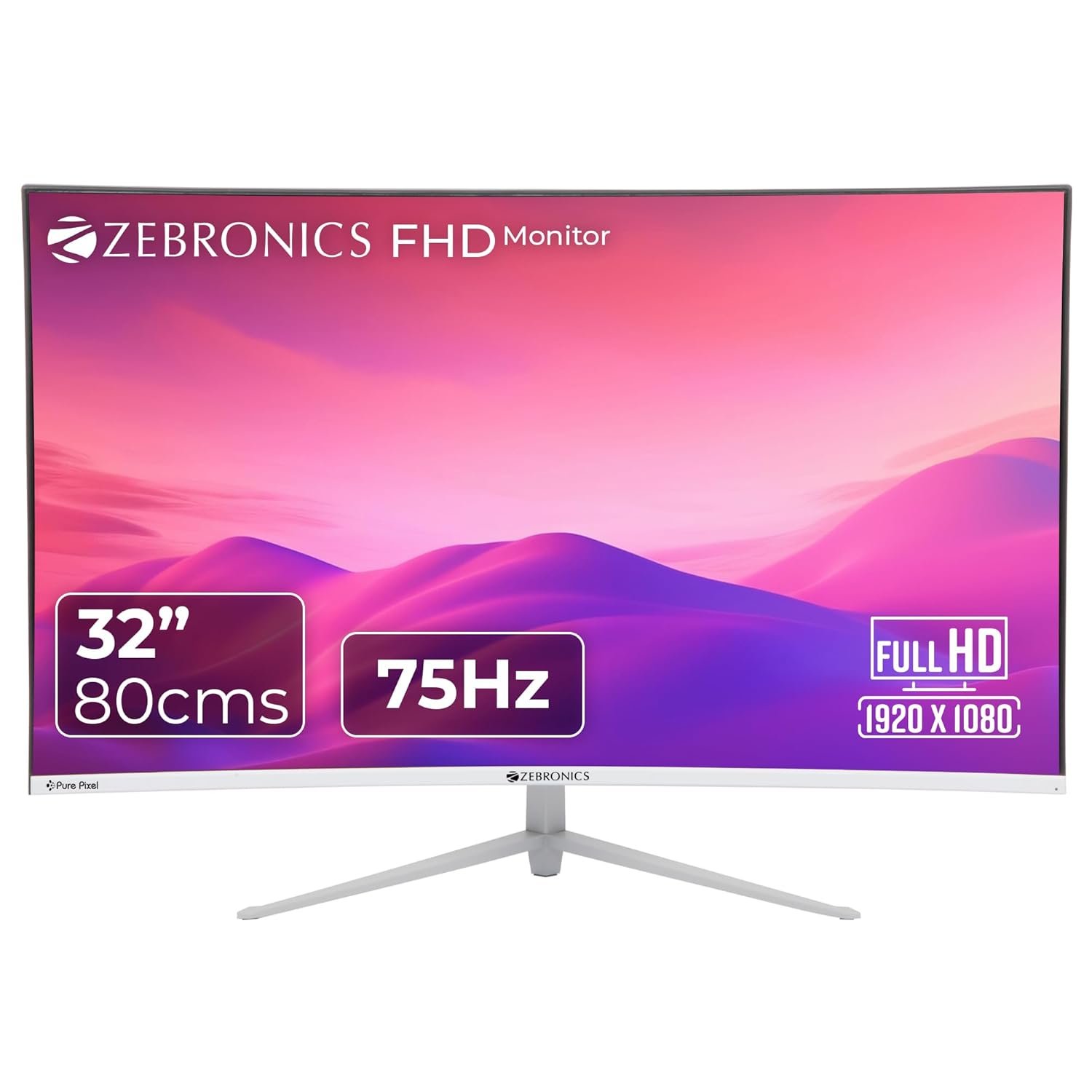 ZEBRONICS AC32FHD LED Curved Monitor