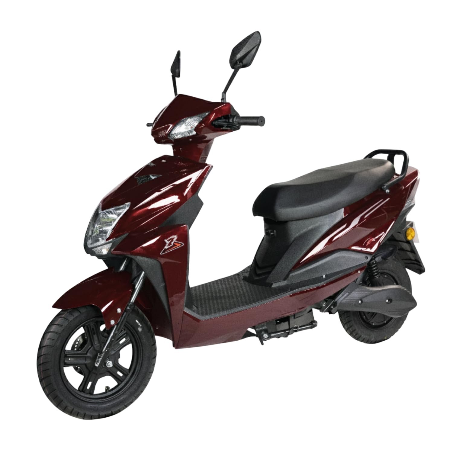 AMO Electric Scooter Single Light Lead Acid Low Speed - Range - 60-70 Km Non RTO in Red with Portable Charger + Bank Offer