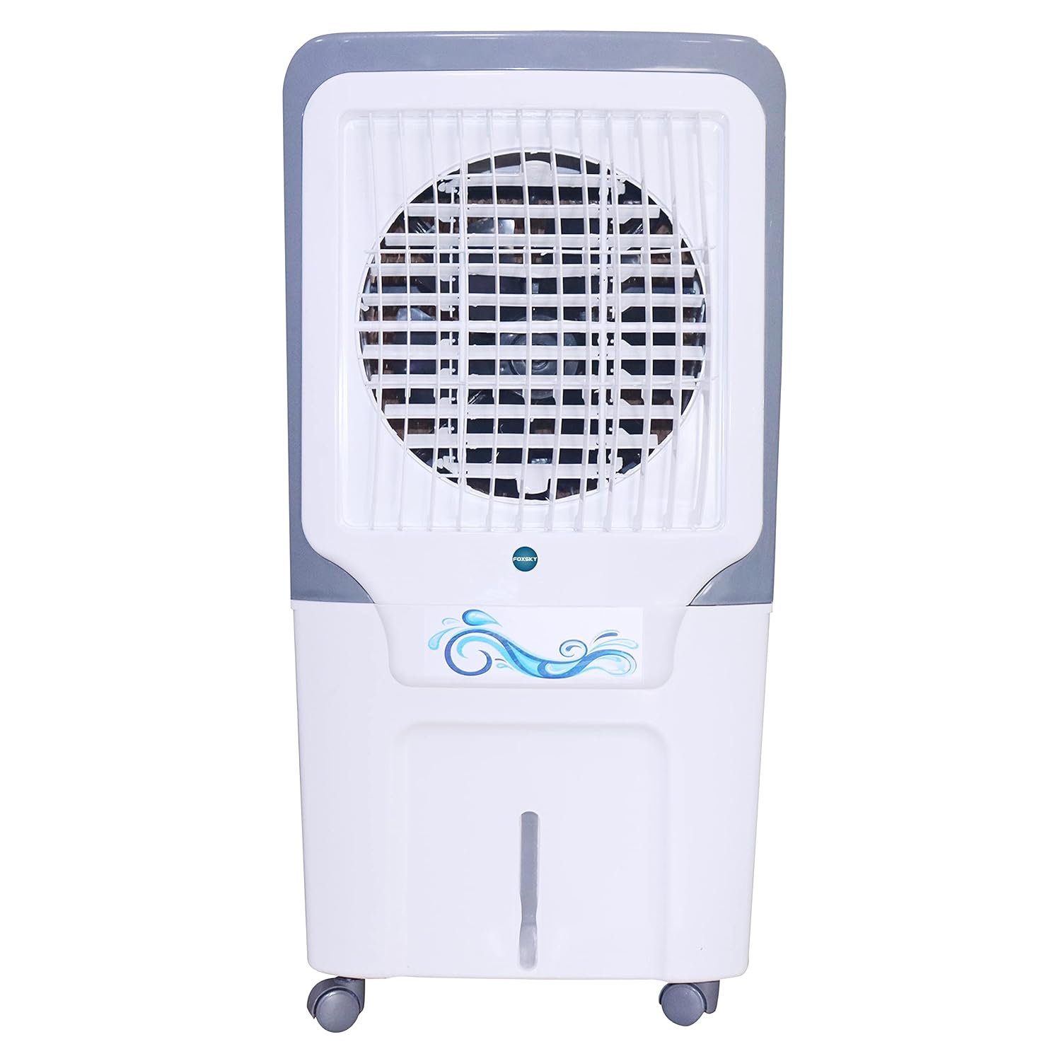 FOXSKY Grand Desert Air Cooler 100-litres, 3-Side Honeycomb Pads, Multistage Air Purification & Low Power Consumption (White)